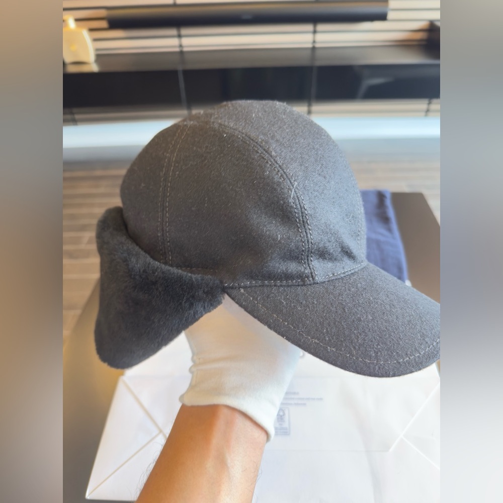 Prada Winter Baseball shearling hat